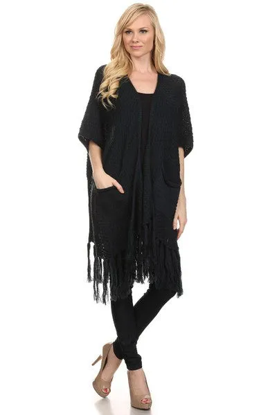 Long Fashion Poncho