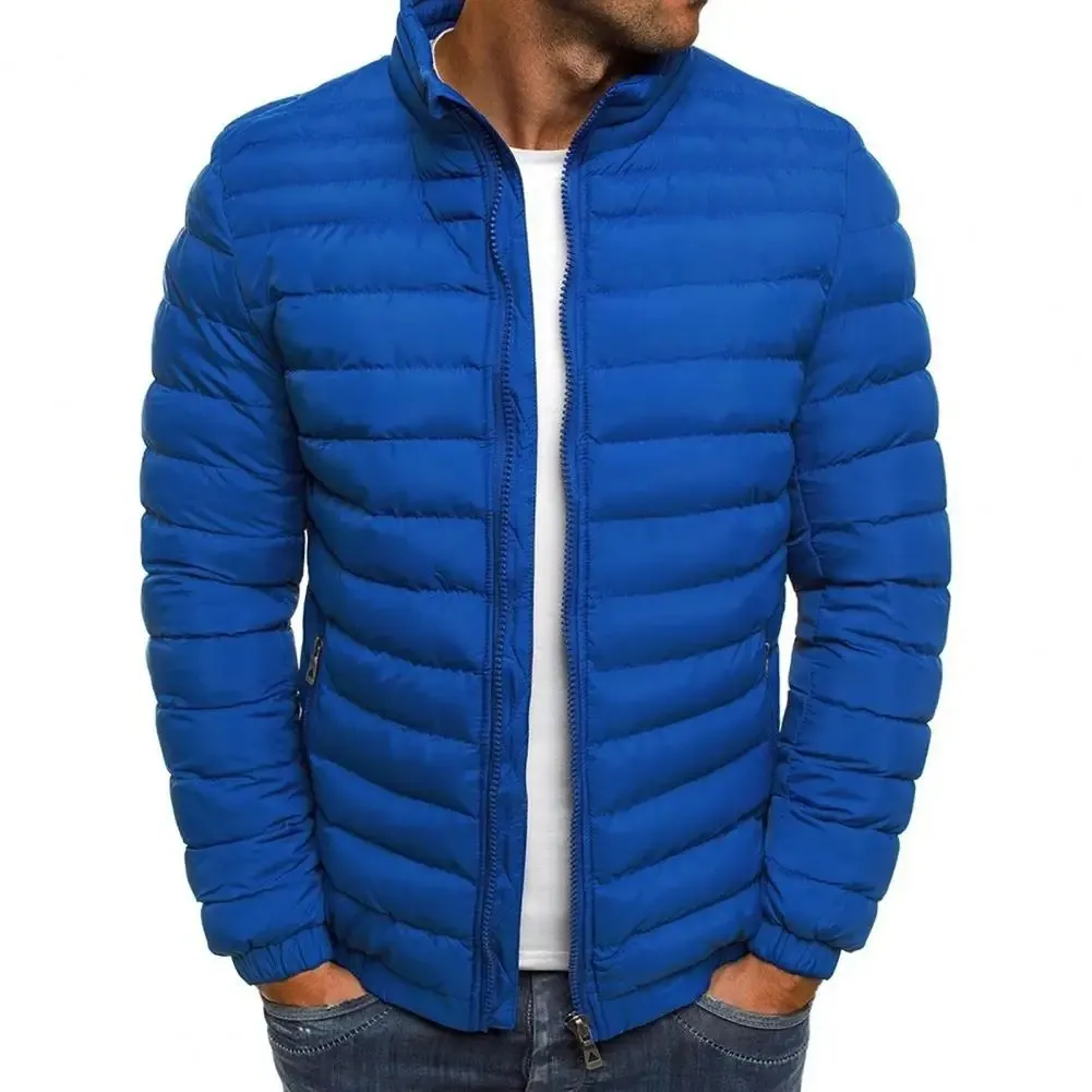 Men's Casual Lightweight Puffer Jacket with Zipper | Ideal for Autumn/Winter