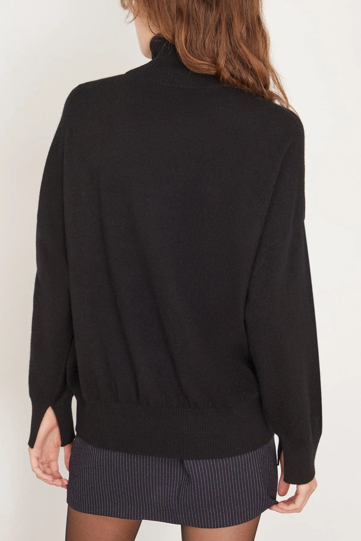 Murano High Collar Sweater in Black