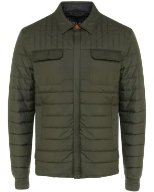 Olive Lightweight Puffer Jacket