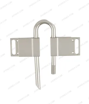 Premium Silver Chrome Finish Padlock-Style Buckle Accessory