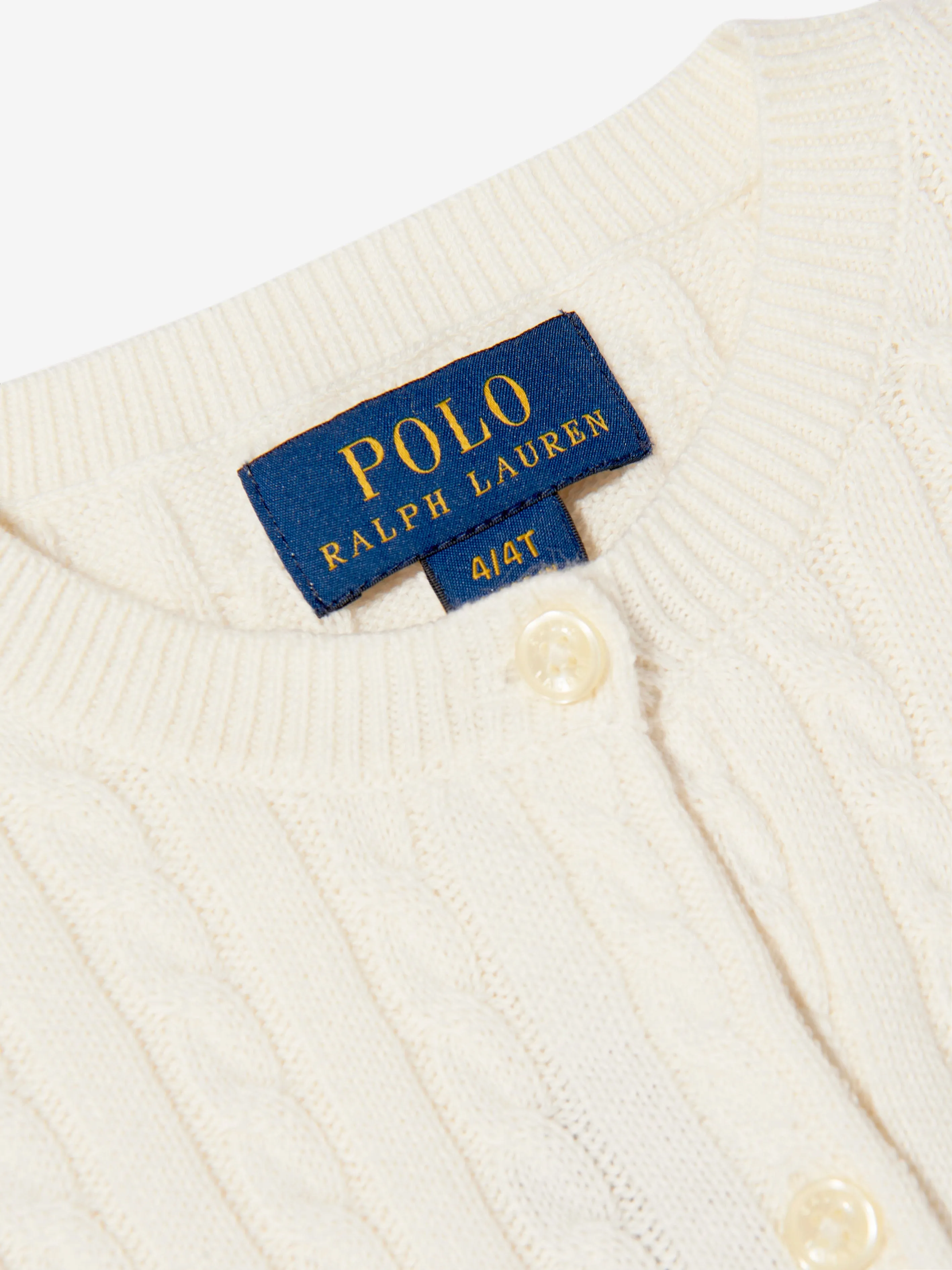 Ralph Lauren Girls Cable Knit Cardigan