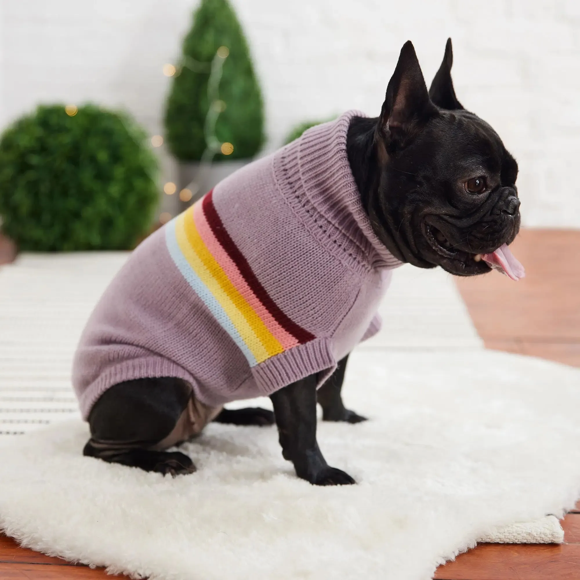 Retro Dog Sweater | Lavender