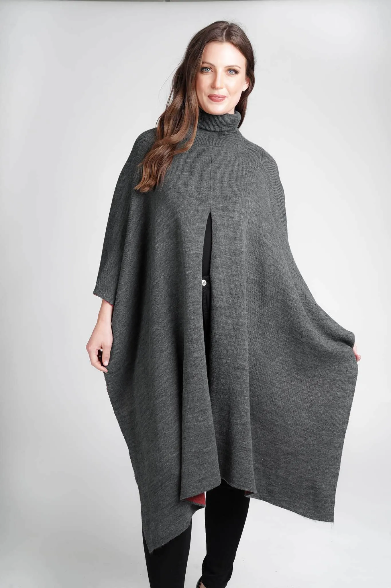 Saloos Knitted Split Front Poncho