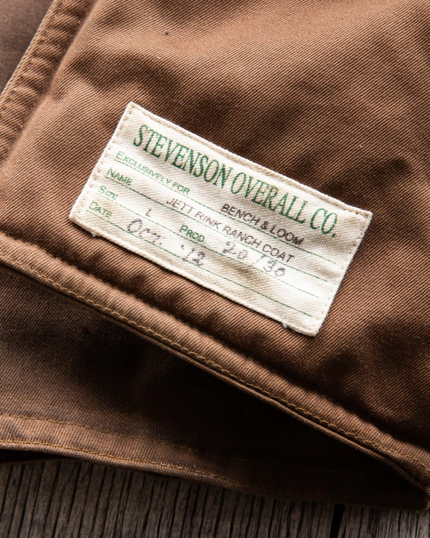 Second Hand Stevenson Overall Co. Bench and Loom Ranch Coat