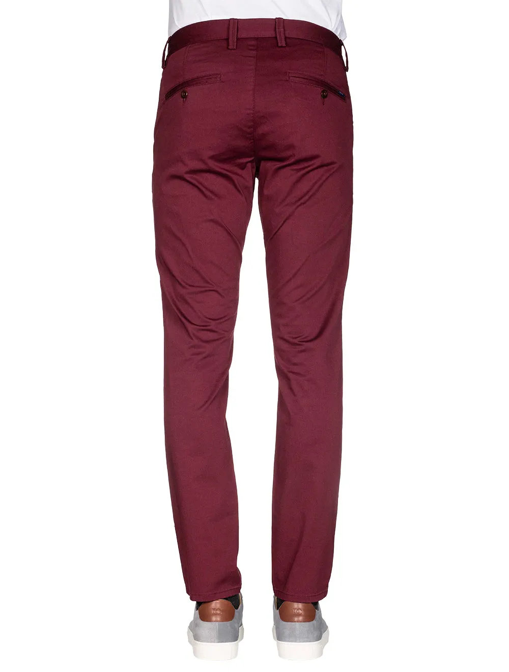 Slim Fit Twill Chinos Royal Port Red