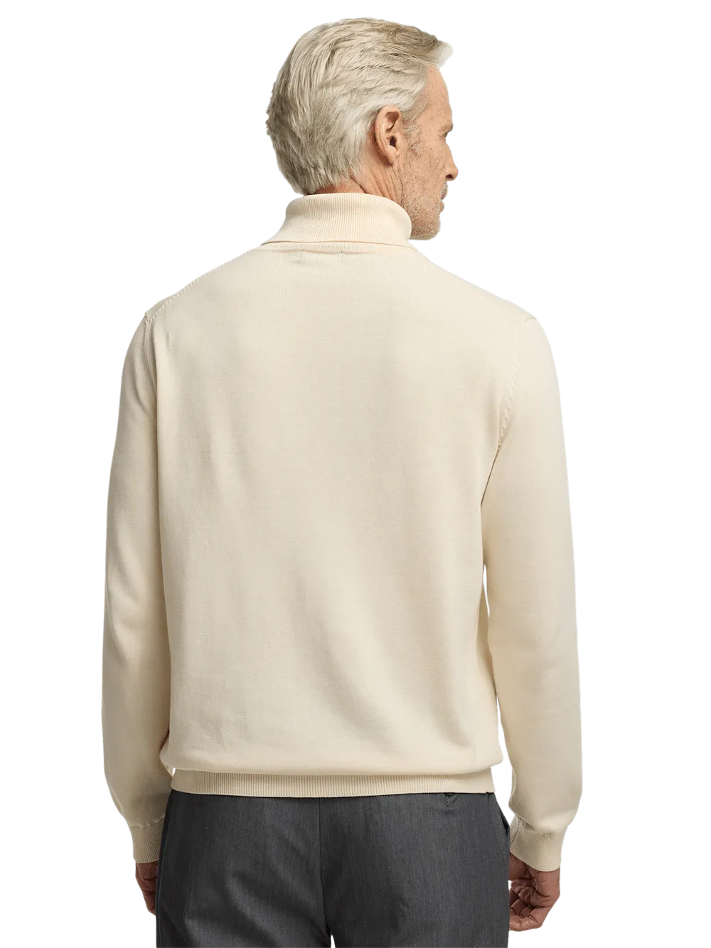 Supima Cotton Turtleneck - Ivory