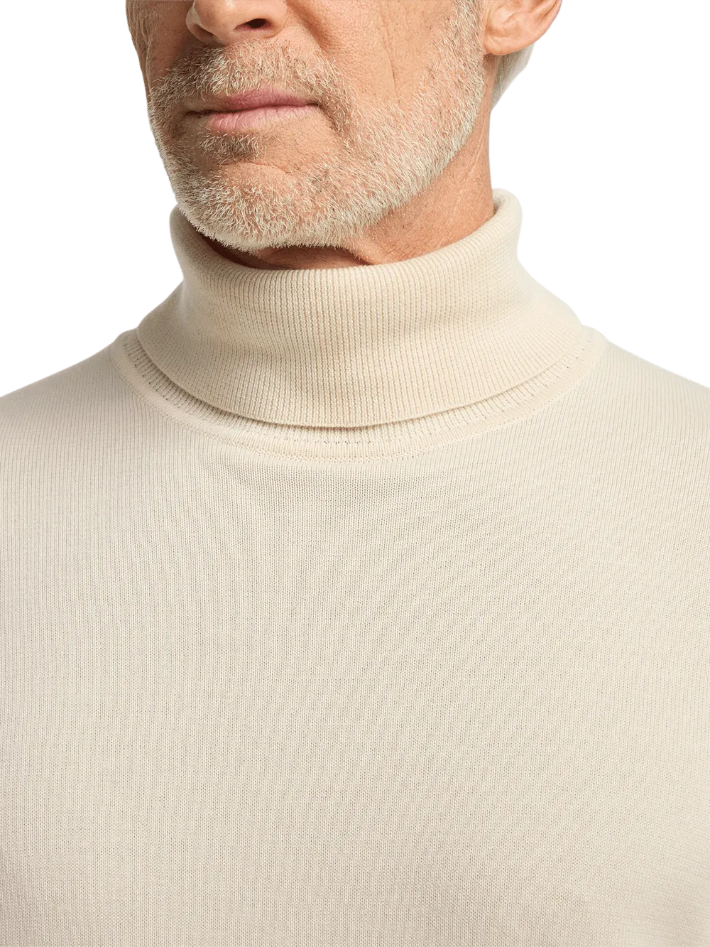 Supima Cotton Turtleneck - Ivory