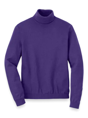 Supima Cotton Turtleneck - Purple