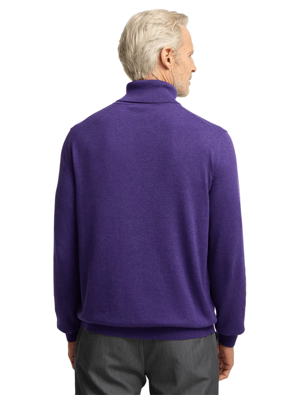 Supima Cotton Turtleneck - Purple