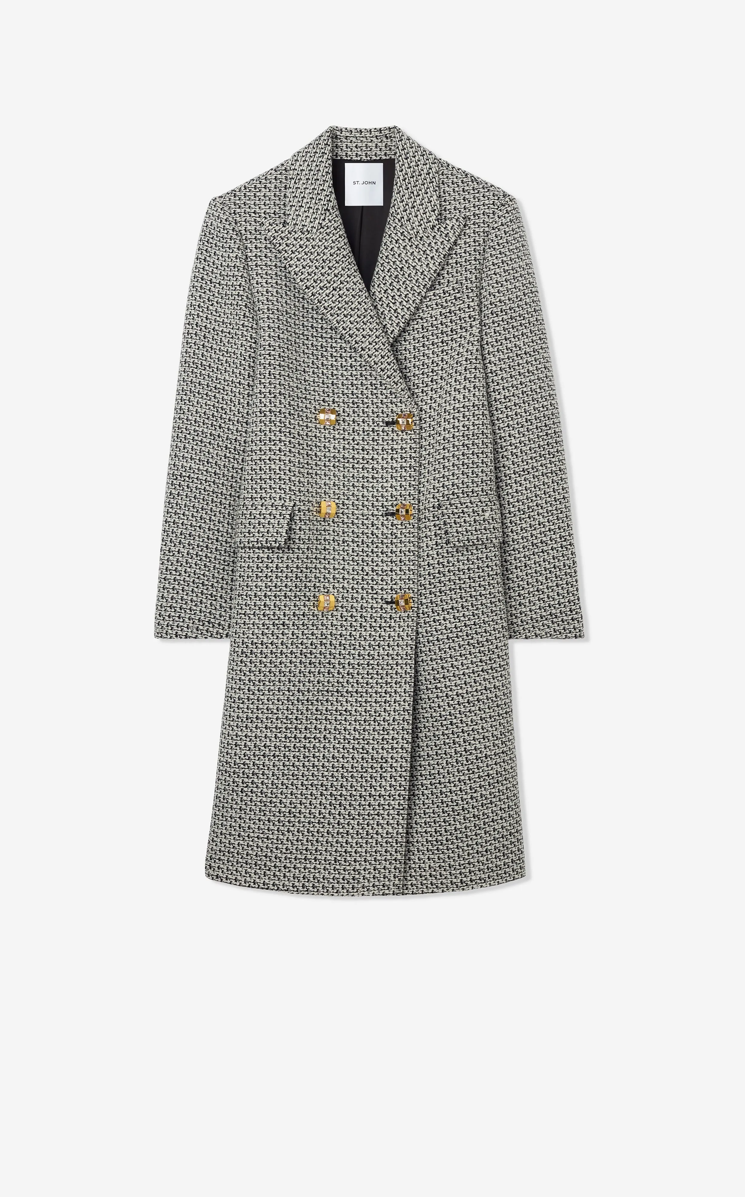 Textured Tweed Coat