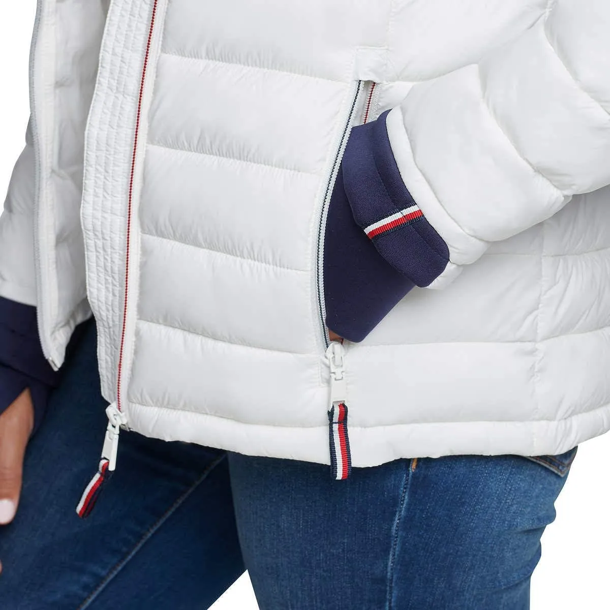 Tommy Hilfiger Womens Packable Hooded Puffer Jacket