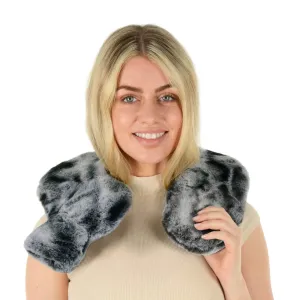 U Shape Hot Water Bottle Neck Warmer Pain Relief Faux Fur Cover