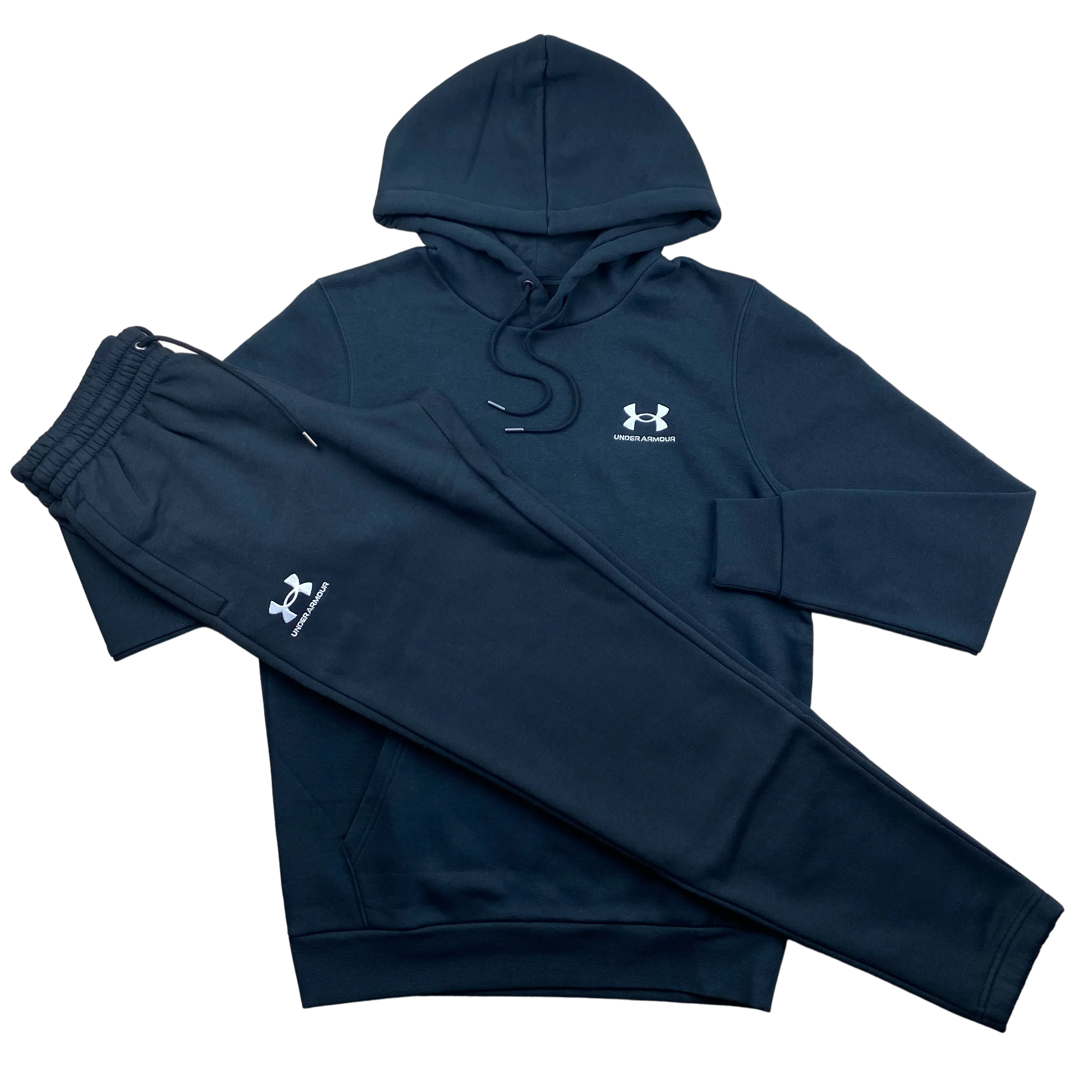 Under Armour Essential Fleece Tracksuit - Black