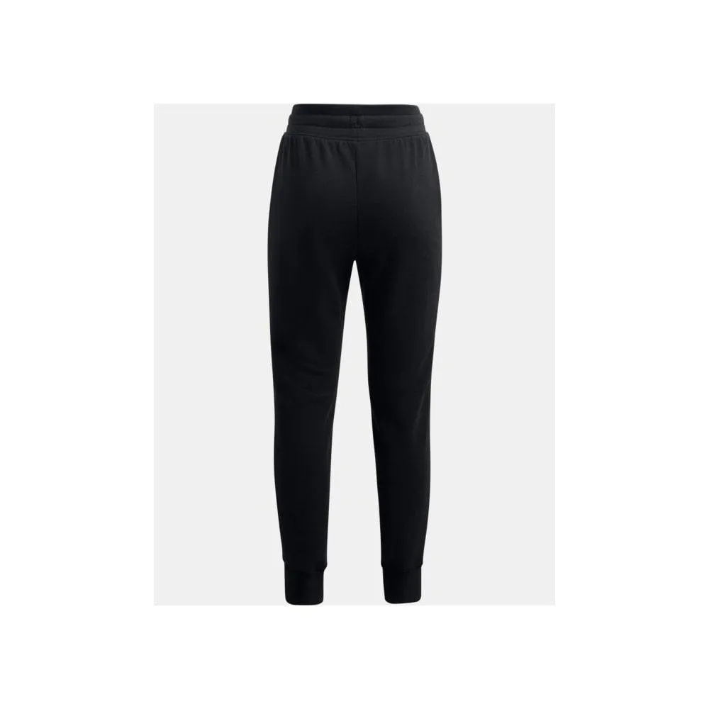 Under Armour Girls UA Rival Fleece Joggers Black White