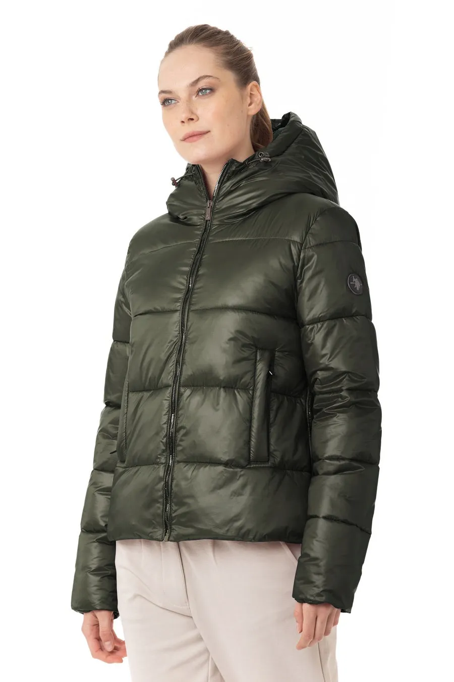 US POLO WOMENS PUFFER JACKET