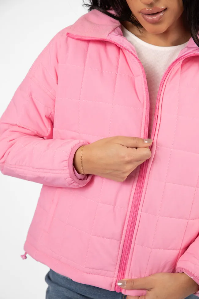 Vail Valley Pink Lightweight Puffer Jacket