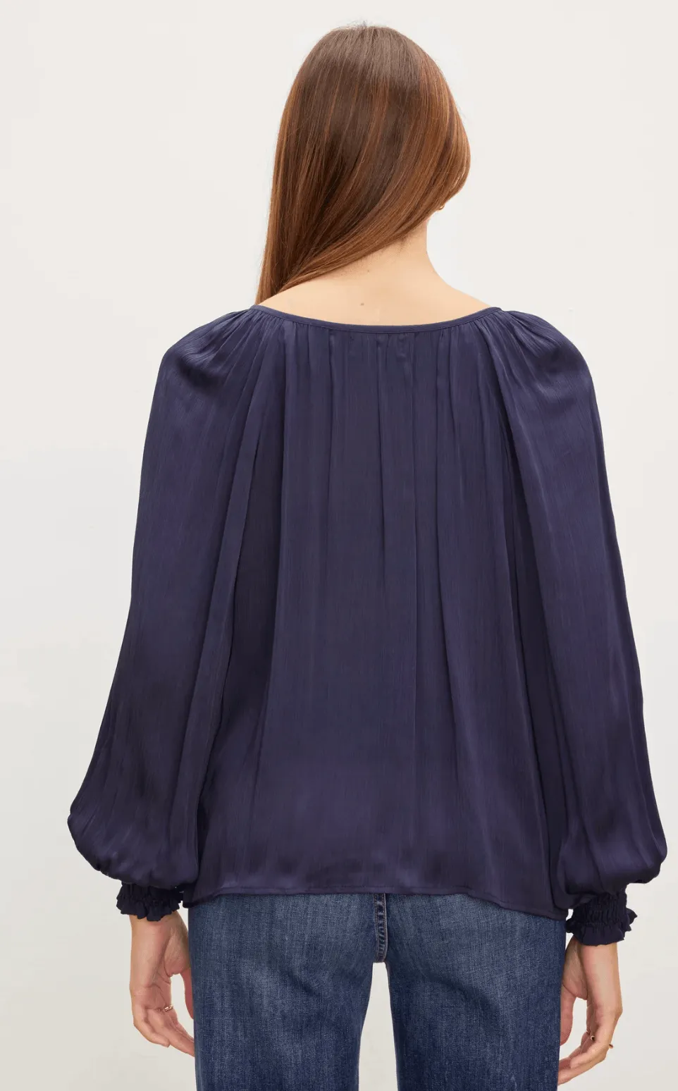 Velvet Helen Top Navy