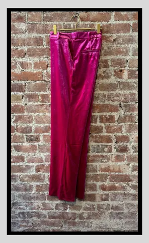 Velvet Pants- Available in Magenta,Black and Hunter Green