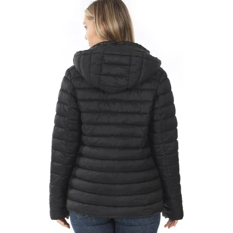 Women's Removable Hood Puffer Jacket