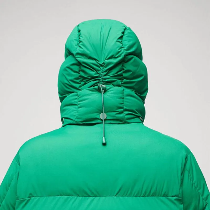 Women's Simple Green Puffer Jacket